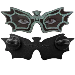 Vampira Spex Silver Enamel Pin