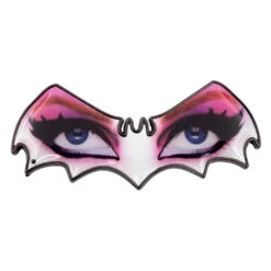 Elvira Bat Eyes Enamel Pin