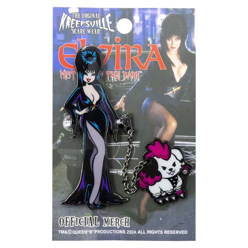 Elvira Walking Gonk Enamel Pin Set 2 Elvira Walking Gonk Enamel Pin Set - Image 2
