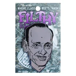 John Waters Mega Silver Face Enamel Pin