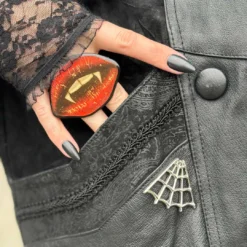 V Spider Web Tip Chrome Pin -Kreepsville 666 Shop BEVSWT 5