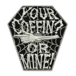 Your Coffin Or Mine Spinning Enamel Pin