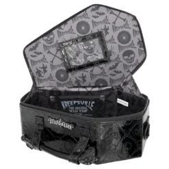 Embossed Patent Skull Crossbones Coffin Purse Bag -Kreepsville 666 Shop BGCEPS 4