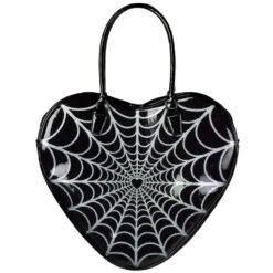 Spiderweb Sparkle Heart Bag