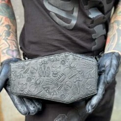 Coffin Embossed Skull Hip Pouch 18 Coffin Embossed Skull Hip Pouch -Kreepsville 666 Shop BGHPC 9