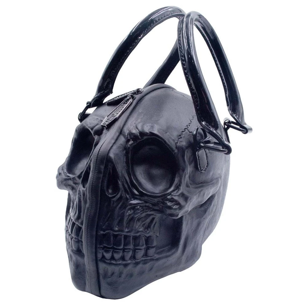 Skull Handbag Purse Black 1 Skull Handbag Purse Black