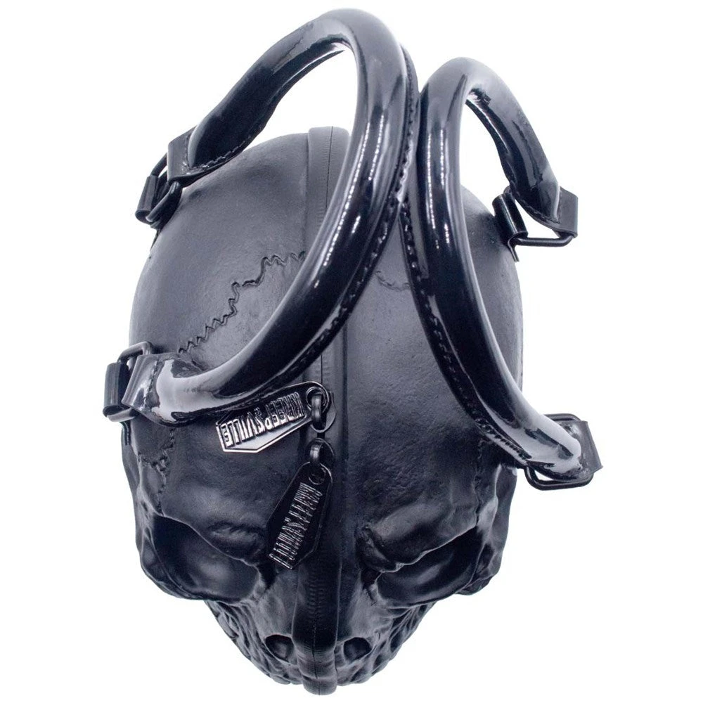Skull Handbag Purse Black 2 Skull Handbag Purse Black - Image 2