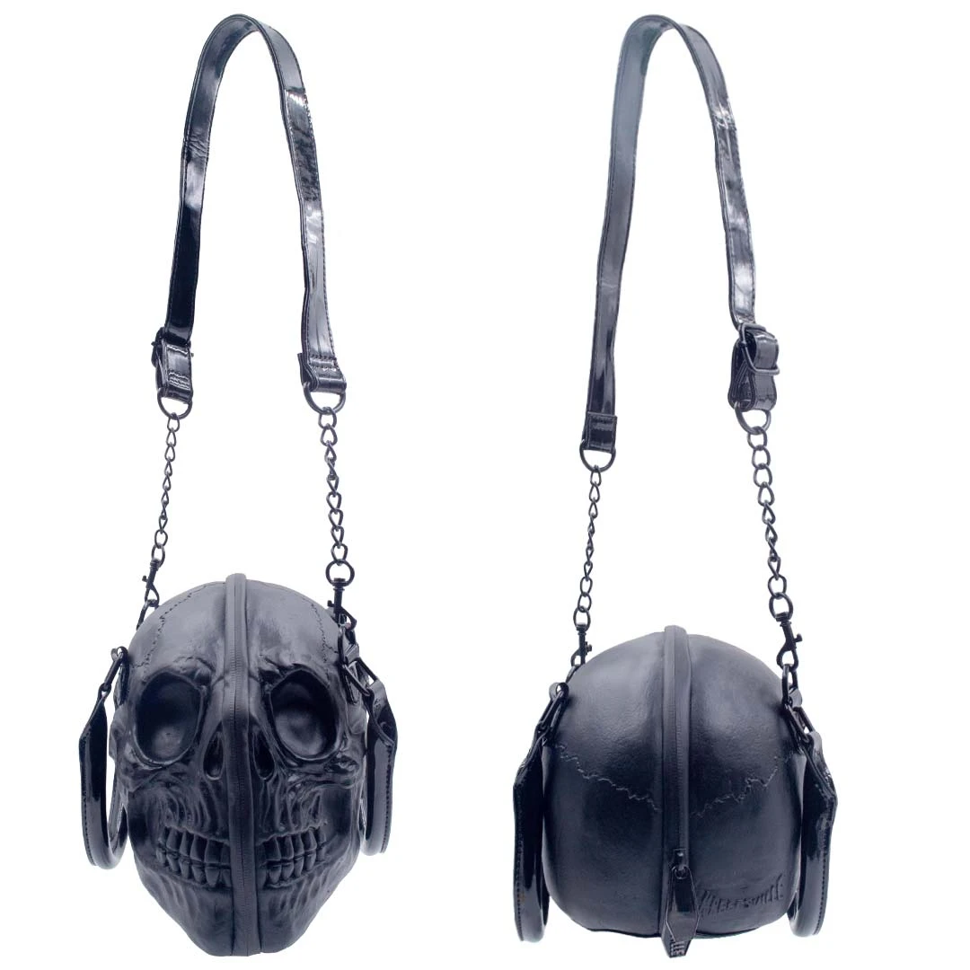 Skull Handbag Purse Black 4 Skull Handbag Purse Black - Image 4
