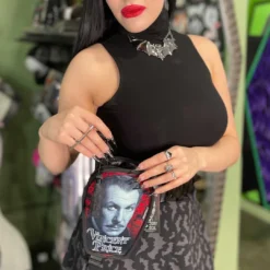Vincent Price Red Repeat Coffin Clip Pouch -Kreepsville 666 Shop BGVPRCCP 4