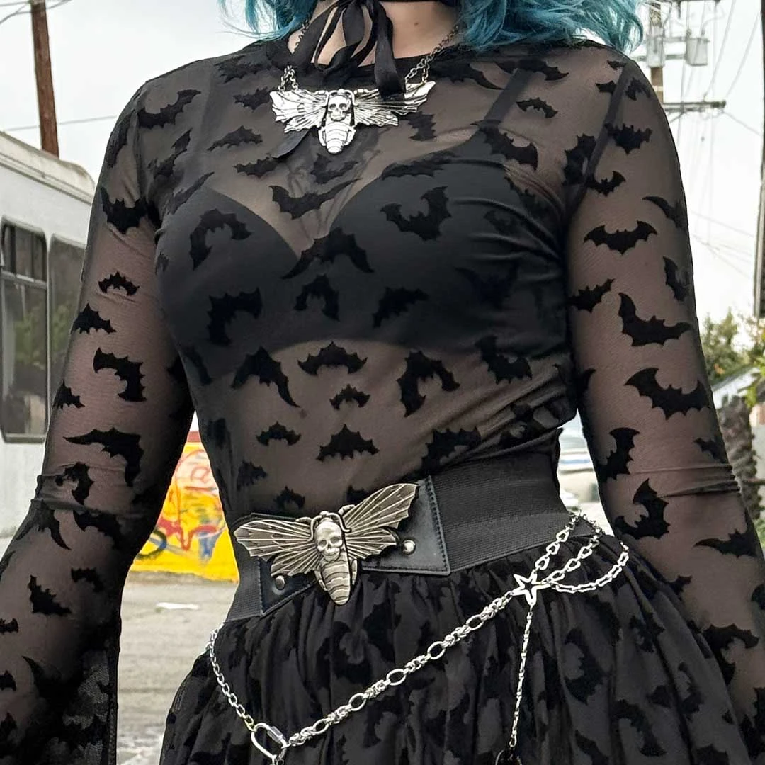 Elastic Waist Belt Death Moth 6 Elastic Waist Belt Death Moth - Image 6