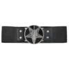Elastic Waist Belt Goat Head Black
