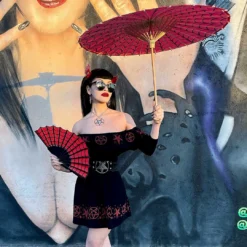 Ruffle Dress Satanic Circle -Kreepsville 666 Shop DRGSC 5