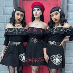 Ruffle Dress Web Heart 9 Ruffle Dress Web Heart -Kreepsville 666 Shop DRGWH 5