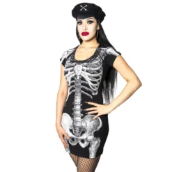White Skeleton Tunic Dress -Kreepsville 666 Shop DRSW 3