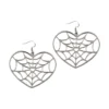 Web Heart Earring