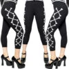 Crossbones Capri Leggings