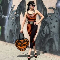 Trick Or Treat Stripe Capri Leggings 9 Trick Or Treat Stripe Capri Leggings -Kreepsville 666 Shop GCPTTS 5 4d1ce7f1 ca92 4a50 b38b 31ec41b807a5