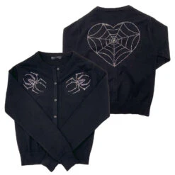 Spiderweb Heart Diamond Cardigan
