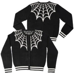 Spiderweb White Cardigan 7 Spiderweb White Cardigan -Kreepsville 666 Shop GCSWW 3