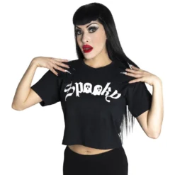 Spooky Ghost Glow Crop Top -Kreepsville 666 Shop GCTSG 2