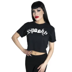 Spooky Ghost Glow Crop Top -Kreepsville 666 Shop GCTSG 4