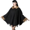 Glamour Ghoul Web Cape Leo Fur