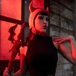 Devil Red Horror Hood -Kreepsville 666 Shop GHHDR 6