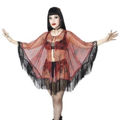 Devil Disguise Mesh Cape