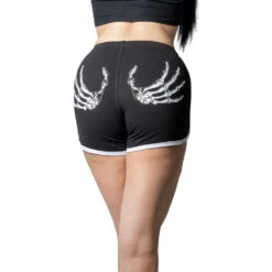 Skeleton Hand Womens Booty Shorts -Kreepsville 666 Shop GRSSH 3