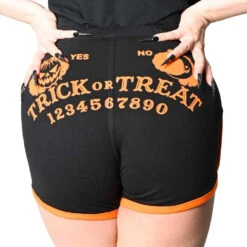 Trick Or Treat Spirit Board Womens Booty Shorts