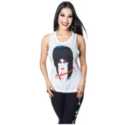 Elvira 80'S Sleeveless Tee White