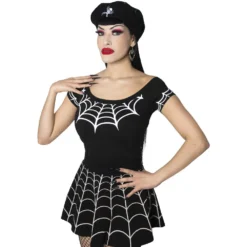 Spiderweb White Shoulder Top -Kreepsville 666 Shop GSTSWW 3 c951d8b5 febc 4e2b b2ea 2e4910761d9d