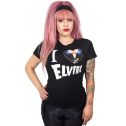 Elvira I Heart Womens Tee -Kreepsville 666 Shop GTEIHE 3