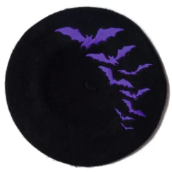 Bat Repeat Purple Beret Hat -Kreepsville 666 Shop HBBBRP 3 c3125dc5 7102 463c 8eb0 d0da425f4b84