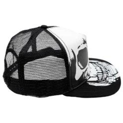Big Skull White Trucker Hat -Kreepsville 666 Shop HBBSW 3