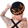 Trick Or Treat Pumpkin Black Beret