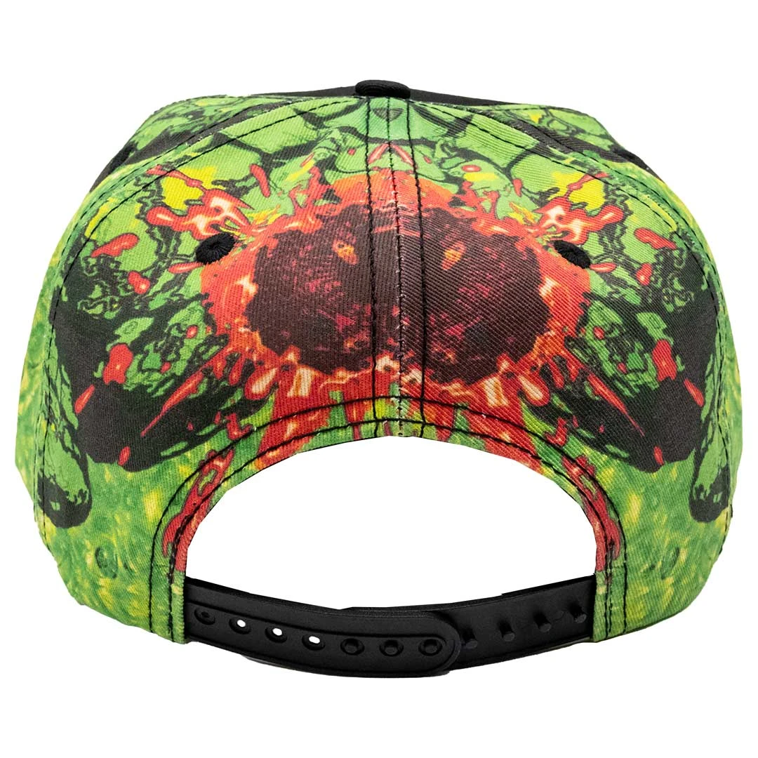 Zombie Bite Sublimation Baseball Hat 4 Zombie Bite Sublimation Baseball Hat - Image 4