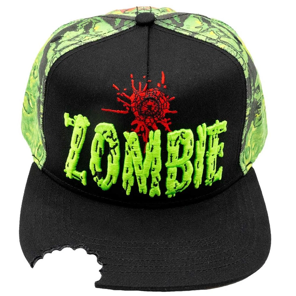Zombie Bite Sublimation Baseball Hat 1 Zombie Bite Sublimation Baseball Hat