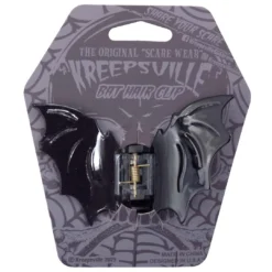 Bat Hair Claw Clip Black -Kreepsville 666 Shop HCCBB 4