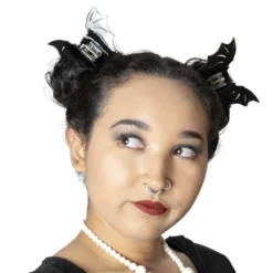 Bat Hair Claw Clip Black -Kreepsville 666 Shop HCCBB 5