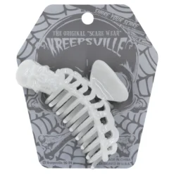Skeleton Ribcage Hair Claw Clip Glow In The Dark -Kreepsville 666 Shop HCCSRG 5