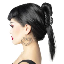Spiderweb Hair Claw Clip Black -Kreepsville 666 Shop HCCSWB 4