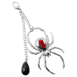 Spider Charm Web Claw Clip Silver 8 Spider Charm Web Claw Clip Silver -Kreepsville 666 Shop HCCWSCS 3