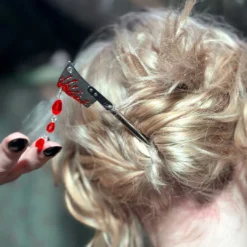 Cleaver Blood Drip Hair Stick -Kreepsville 666 Shop HCSCBD 4