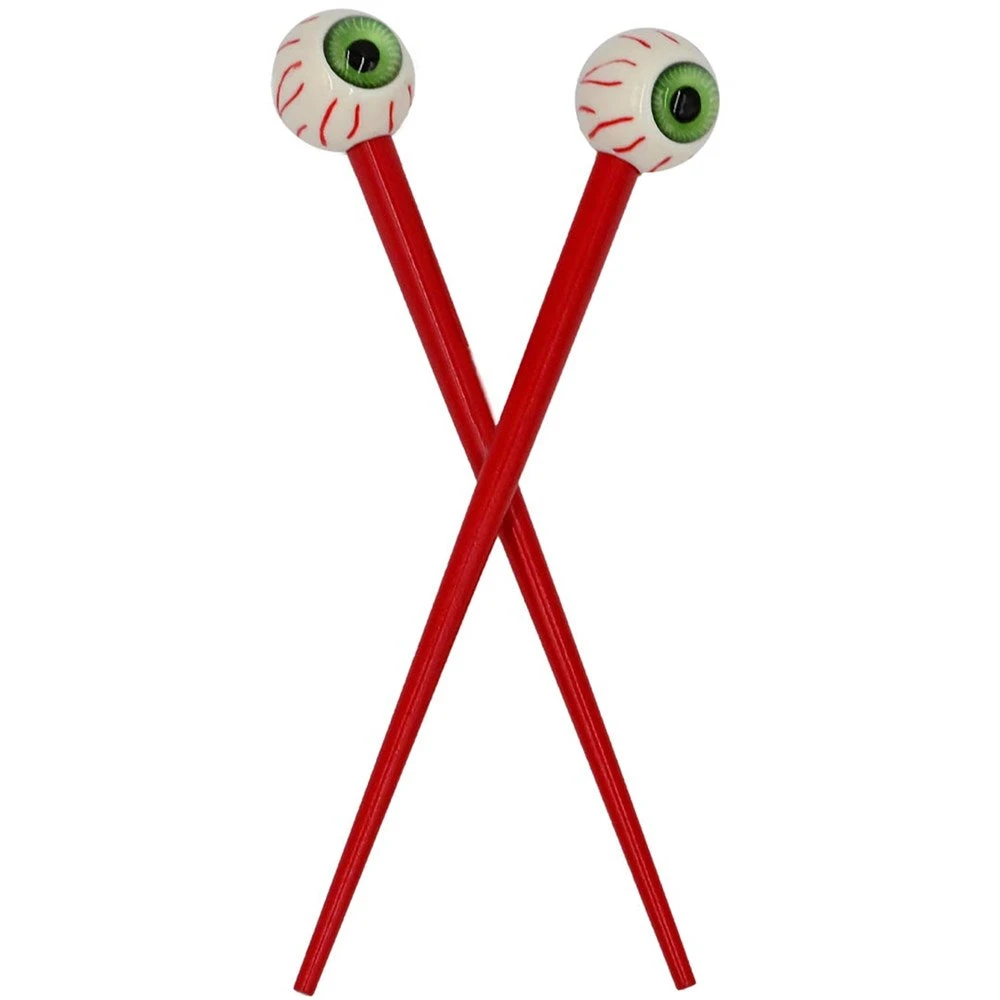 Eyeball Green Hair Sticks 1 Eyeball Green Hair Sticks