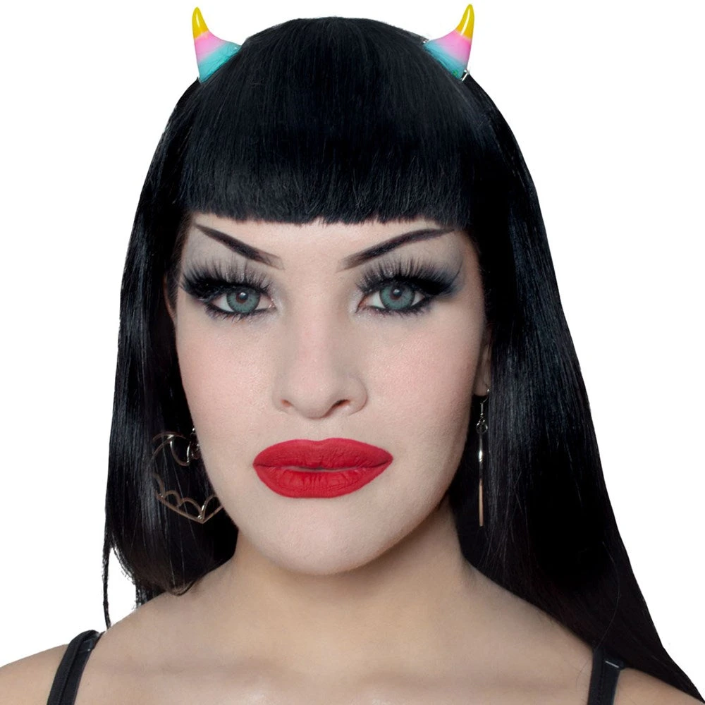 Horror Hair Horns - Rainbow 2 Horror Hair Horns - Rainbow - Image 2