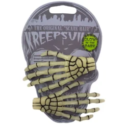 Skeleton Bone Hands Hairslides Glow -Kreepsville 666 Shop HSBHGL 3
