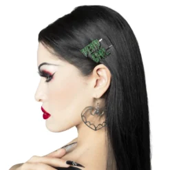 Dead Girl Text Hair Slides -Kreepsville 666 Shop HSTDG 3 8b809451 469f 4526 8b21 3ff96223975d