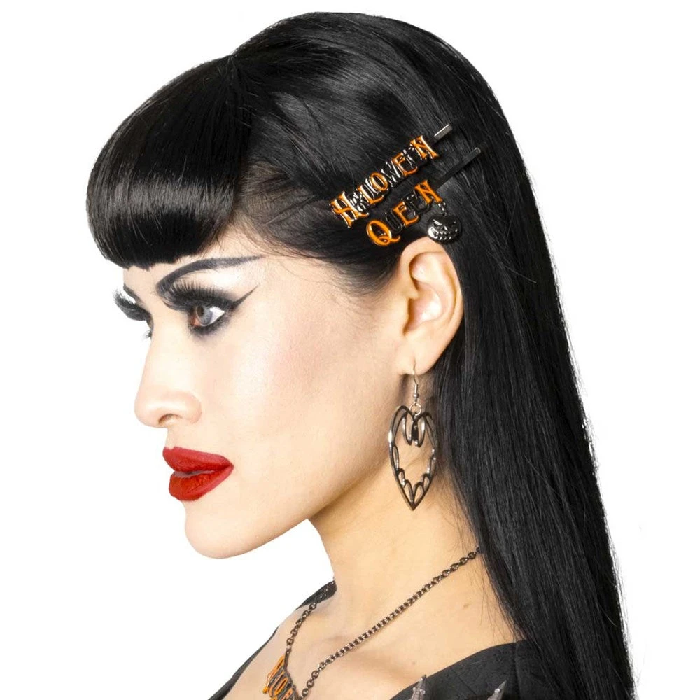 Halloween Queen Text Hair Slides 3 Halloween Queen Text Hair Slides - Image 3