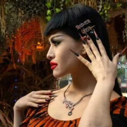 Halloween Queen Text Hair Slides 9 Halloween Queen Text Hair Slides -Kreepsville 666 Shop HSTHQ 5